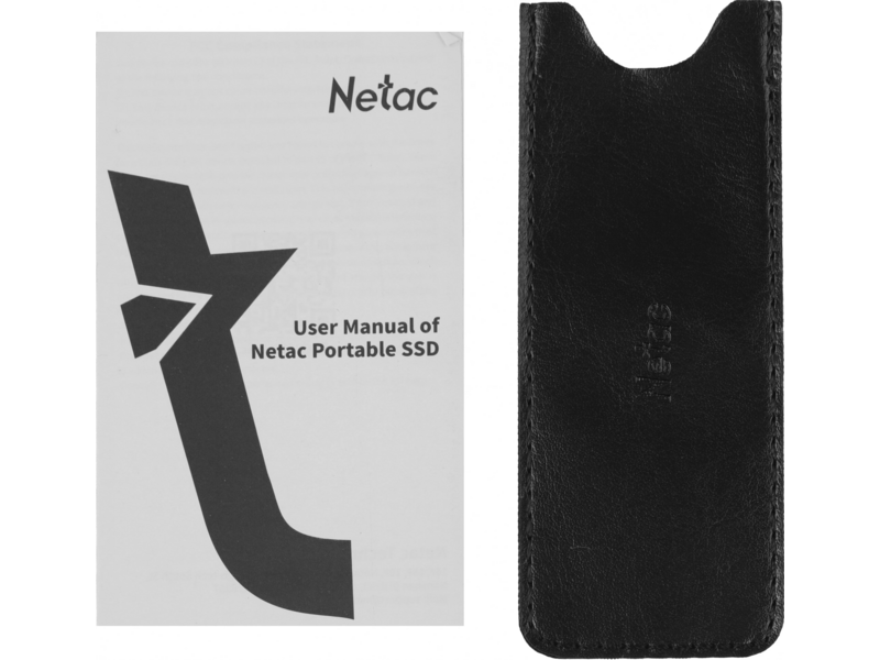 Накопитель SSD Netac USB-C 1Tb NT01ZSLIM-001T-32BK Z Slim 1.8" черный