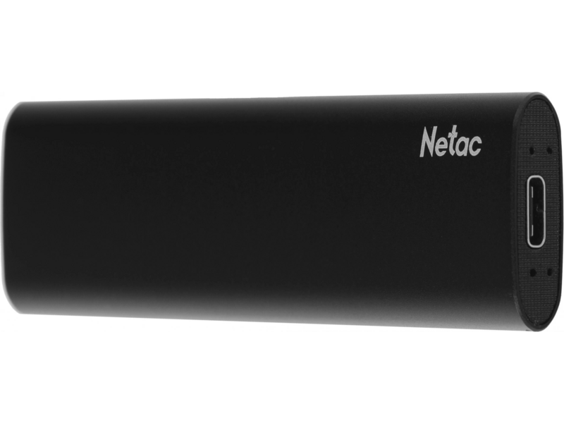 Накопитель SSD Netac USB-C 1Tb NT01ZSLIM-001T-32BK Z Slim 1.8" черный