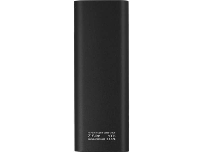 Накопитель SSD Netac USB-C 1Tb NT01ZSLIM-001T-32BK Z Slim 1.8" черный