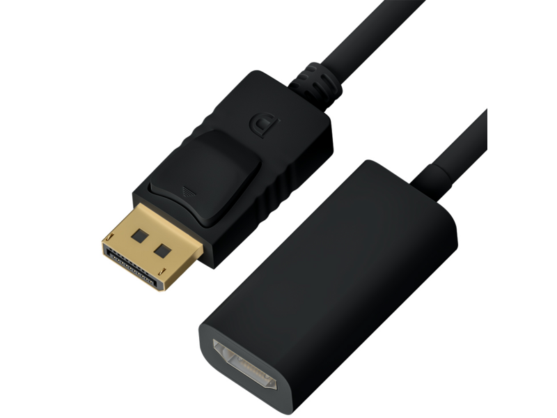 Переходник 0.1m Active DisplayPort/HDMI v1.2/v1.4 20M/19F Greenconnect GCR-ADP2MHD