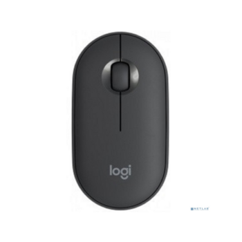 910-005718/910-005576 Мышь Logitech Pebble M350 графитовый оптическая (1000dpi) silent беспроводная BT USB для ноутбука (3but)