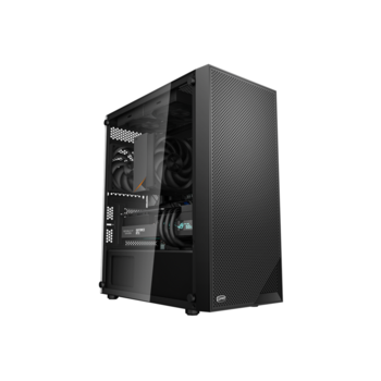 Корпус без блока питания Корпус без блока питания/ Case PCCooler C3B310 BK, Mini-Tower, TG, Mesh, no fans, 2xUSB-A 2.0 + 1xUSB-A 3.0, mATX, mITX Black