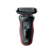 Бритва сетчатая Braun Series 5 51-R1200S реж.эл.:3 питан.:аккум. черный/красный