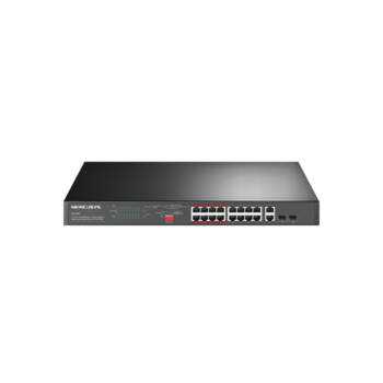 Коммутатор Коммутатор/ 16-Port 10/100Mbps + 2-Port Gigabit Rackmount Switch with 16-Port PoE+