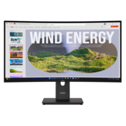 Монитор Lenovo ThinkVision T34WD-40 34" 21:9 WQHD (3440x1440) VA, AG, Curved, 4ms, 48Hz - 120Hz, 300 nits, CR 3000:1, 1 x HDMI 2.1, 1x DisplayPort 1.4, 1x RJ-45, 3x USB-A 3.2 Gen 1, 2 x USB-C , LTPS, 1Y