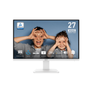 Монитор MSI PRO MP273QW E2 27" 16:9 WQHD(2560x1440)IPS Flat,1ms(MPRT),1300:1,100M:1,400nit,178/178,2xHDMI ,1xDP,Speaker,Tilt,VESA,100Hz,White, 1y w-ty