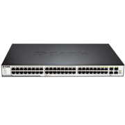 D-Link DGS-3120-48TC/B1ARI PROJ Управляемый коммутатор 3 уровня с 44 портами 10/100/1000Base-T, 4 комбо-портами 100/1000Base-T/SFP, 2 портами 10GBase-CX4 и программным обеспечением Routed Image (RI)