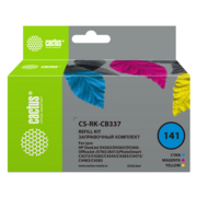 Заправочный набор Cactus CS-RK-CB337 многоцветный 3x30мл для HP DJ D4263/D4363/D5360/OJ J5783