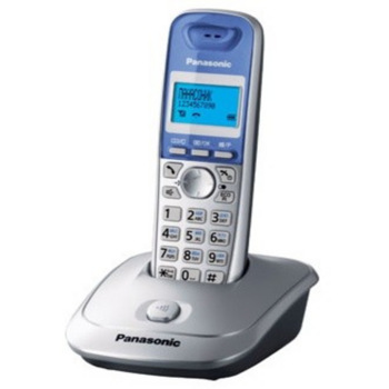 Беспроводной телефон DECT Panasonic Беспроводной телефон DECT Panasonic/ Монохромный с подсветкой, АОН, Caller ID, серебристый