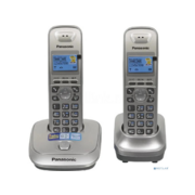 Р/Телефон Dect Panasonic KX-TG2512RUN платиновый (труб. в компл.:2шт) АОН