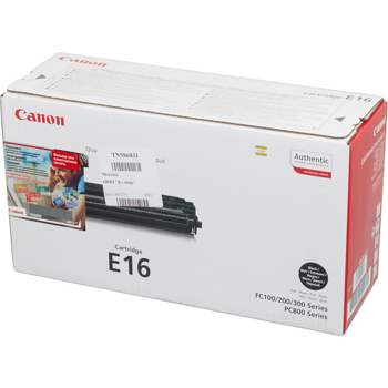 Картридж лазерный Canon E-16 1492A003 черный (2000стр.) для Canon FC-200/210/220/226/230/310/330/336/530