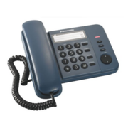 Panasonic KX-TS2352RUC (синий) {индикатор вызова,порт для доп. телеф. оборуд.,4 уровня громкости звонка}