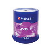 Verbatim Диски DVD+R 4.7Gb 16-х, 100шт, Cake Box (43551)