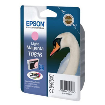 Картридж струйный Epson T0816 C13T11164A10 светло-пурпурный (990стр.) (11.1мл) для Epson R270/290/RX590