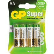 Батарея GP Super Alkaline 15A LR6 AA (4шт)