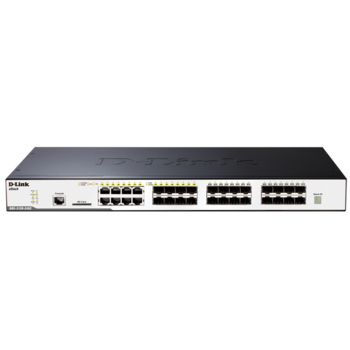 DGS-3120-24SC/B1ASI Управляемый коммутатор 3 уровня с 16 портами 100/1000Base-X SFP, 8 комбо-портами 100/1000Base-T/SFP, 2 портами 10GBase-CX4 и программным обеспечением Routed Image (RI) {3} (457548)