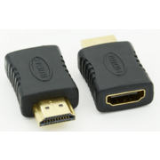 Адаптер аудио-видео HDMI (m)/HDMI (f) черный