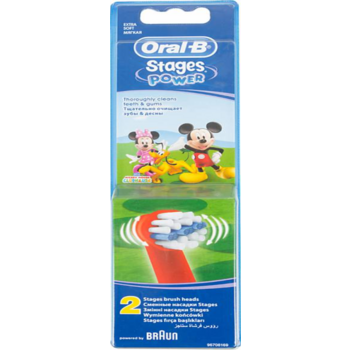 Насадка для зубных щеток Oral-B Kids Stages Cars Miki Princess (упак.:2шт) для детской зубной щетки