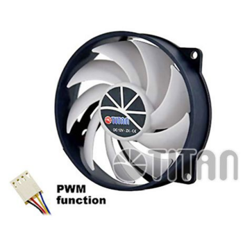 Вентилятор Titan TFD-9525H12ZP/KU(RB) 80x80mm 4-pin 10-27dB Ret