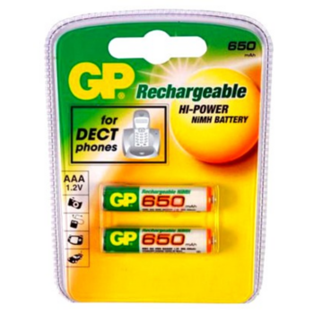 Аккумулятор GP 65AAAHC AAA NiMH 650mAh (2шт)