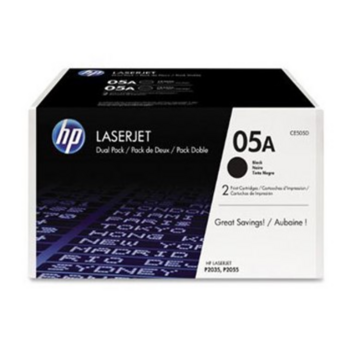 Картридж лазерный HP CE505D черный x2упак. (2300стр.) для HP LJ P2055/P2035/P2050