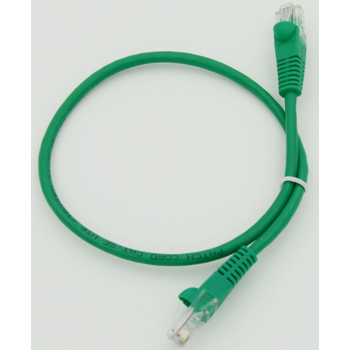 Патч-корд cat5E molded 0.5м зеленый RJ-45 (m)-RJ-45 (m)