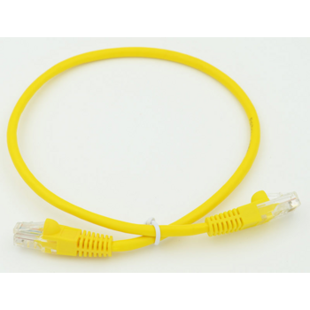 Патч-корд cat5E molded 0.5м желтый RJ-45 (m)-RJ-45 (m)