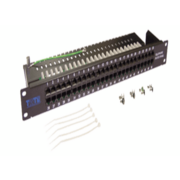 Патч-панель Lanmaster TWT-PP50TEL45 19" 1U 50xRJ45 кат.3 UTP