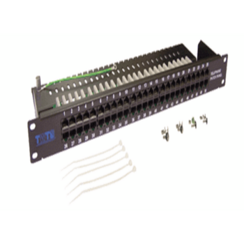 Патч-панель Lanmaster TWT-PP50TEL45 19" 1U 50xRJ45 кат.3 UTP