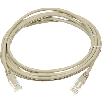 Патч-корд Lanmaster TWT-45-45-3.0-GY UTP вилка RJ-45-вилка RJ-45 кат.5е 3м серый ПВХ (уп.:1шт)