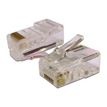 Коннектор Lanmaster (TWT-PL45-8P8C) UTP кат.5e RJ45 прозрачный (упак.:100шт)