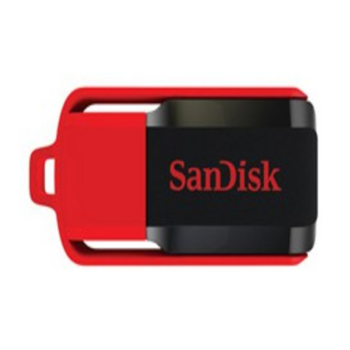 Флеш Диск Sandisk 16Gb Cruzer Switch SDCZ52-016G-B35 USB2.0 черный/красный