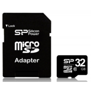 Карта памяти Micro SecureDigital 32Gb Silicon Power SP032GBSTH010V10 {MicroSDHC Class 10}