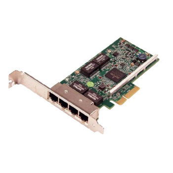 Сетевой адаптер DELL NIC Broadcom 5719 QP 1Gb Network Interface Card, Full Height - Kit (analog 540-BBGX , 540-BBCX)