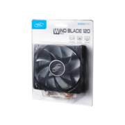 Вентилятор для корпуса Deepcool WIND BLADE (120mm, 1300rpm, 65.16 CFM, 26.6 дБ, Molex, blue light, grey) (WINDBLADE120)