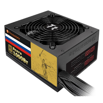 Блок питания Thermaltake ATX 1000W VOLGA W0429 80+ gold (24+8+4+4pin) APFC 135mm fan 12xSATA Cab Manag RTL