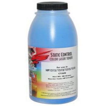 Тонер Static Control HP1515-40B-C голубой флакон 40гр. для принтера HP CLJCP1215/1515/1518