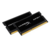Модуль памяти Kingston DDR3 SODIMM 8GB Kit 2x4Gb HX316LS9IBK2/8 PC3-12800, 1600MHz, 1.35V, HyperX Impact Black Series