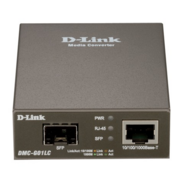 Медиаконвертер D-Link DMC-G01LC/A1A Медиаконвертер DMC-G01LC преобразует сигнал из стандарта 100Base-TX/1000BASE-T Gigabit Ethernet на витой паре в сигнал стандарта 1000BASE-SX/LX Gigabit Ethernet по оптическому кабелю