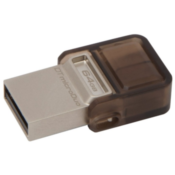 Носитель информации Kingston USB Drive 64Gb DTDUO3/64GB {USB3.0, MicroUSB}