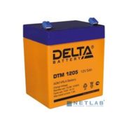 Батарея DELTA серия DTM, DTM 1205, напряжение 12В, емкость 5Ач (разряд 20 часов), макс. ток разряда (5 сек.) 75А, макс. ток заряда 1.5А, свинцово-кислотная типа AGM, клеммы F2, ДxШxВ 90х70х101мм., вес 1.8кг., срок службы 6 лет. Батарея DELTA серия DTM, D