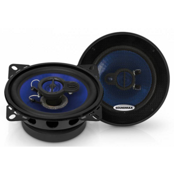 Колонки автомобильные Soundmax SM-CSE403 100Вт 91дБ 4Ом 10см (4дюйм) (ком.:2кол.) коаксиальные трехполосные