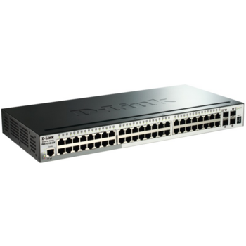 D-Link DGS-1510-52X/A2A PROJ Настраиваемый L2+ стекируемый коммутатор с 48 портами 10/100/1000Base-T и 4 портами 10GBase-X SFP+