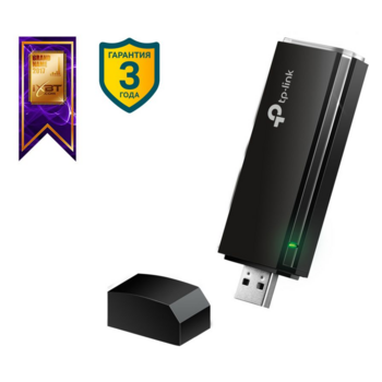 Сетевой адаптер WiFi TP-Link ARCHER T4U AC1300 USB 3.0 (ант.внутр.)