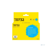 T2 C13T07324A/C13T10524A Картридж (IC-ET0732) для Epson Stylus C79/C110/CX3900/CX4900/TX200, голубой, с чипом