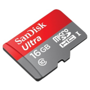 Флеш карта microSDHC 16Gb Class10 Sandisk SDSDQUAN-016G-G4A + adapter