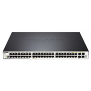 Коммутатор Коммутатор/ DGS-3120-48PC/B1ASI,DGS-3120-48PC/*SI Managed L2+ Stackable Switch 44x1000Base-T PoE, 2x10GBase-CX4, 4xCombo 1000Base-T PoE/SFP, PoE Budget 370W (740 760 W with DPS-700), CLI, RJ45 Console, RPS, SD Card slot, w/o CX4 cable, Standard