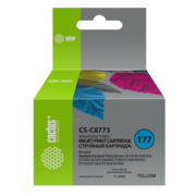 Картридж струйный Cactus CS-C8773 №177 желтый (11.4мл) для HP PS 3213/3313/8253/C5183/C6183/C6283/C7183/C7283/C8183/D7163/D7263/D7363/D7463