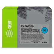 Картридж струйный Cactus CS-C6656A №56 черный (20мл) для HP 450/5145/5150/5151/5550/5552/5650/5652/5655/585