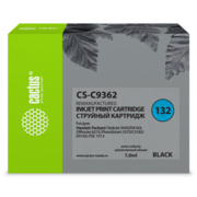 Картридж струйный Cactus CS-C9362 №132 черный (7мл) для HP DJ 5443/D4163/DJ 6215/PS 2573/C3183/D5163/PSC 1513
